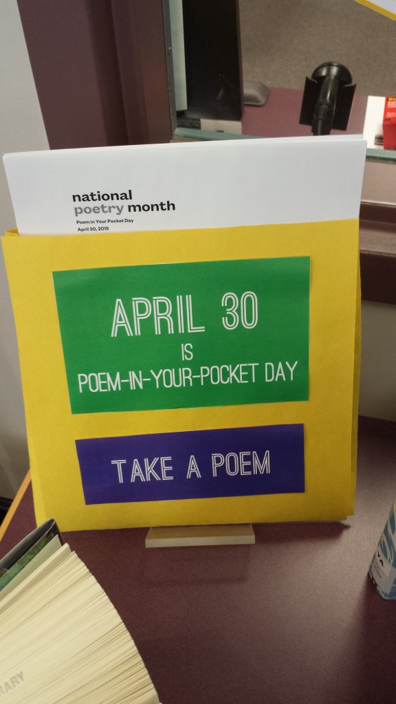 April Is Poetry Month Library Display
