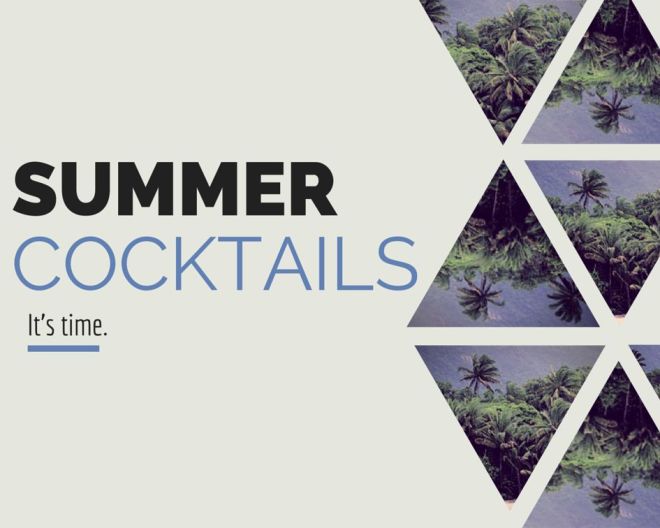 Summer Cocktails Library Display