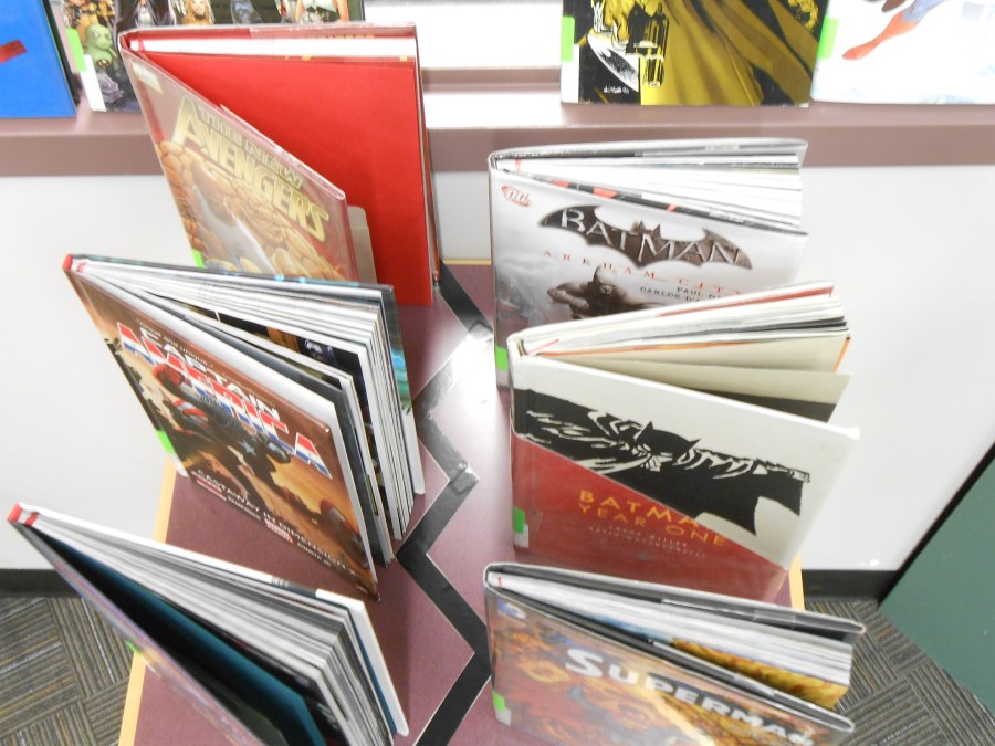 Marvel vs. DC Graphic Novel Display – Ontarian Librarian