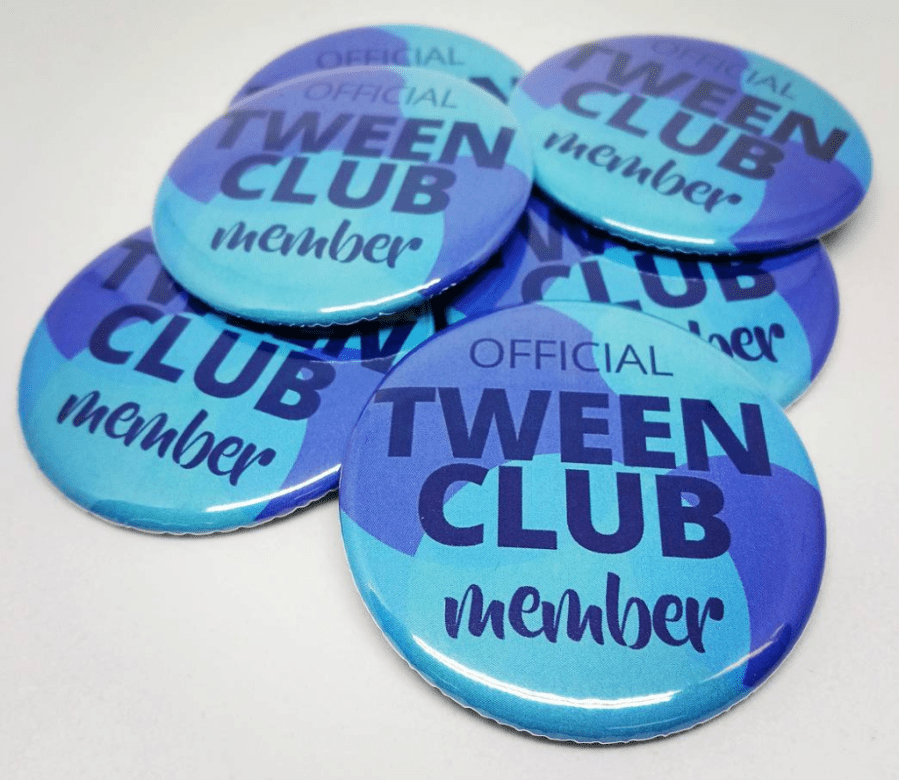 tween club buttons